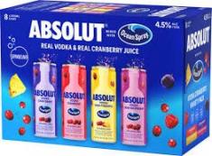 Absolut Variety 8pk/355ml (8 pack cans) (8 pack cans)