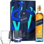 Johnnie Walker Blue Gift Set w/ 2 glasses 750ml (750)